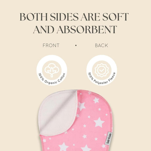 5-Pack 19 9 2 Dodo Babies Baby Burp Cloths - Soft & Absorbent Baby Spitup Cloths - Contoured Shape for Infant