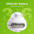 Portable Ultra-Low Noise Baby Stroller Fan, Rechargeable 2000mAh Battery Powered Fan for Baby Stroller