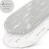 Set 2 Pack, GRSSDER Stretchy Ultra Soft Fitted Bassinet Sheet Universal Fit for Bassinets Baby Cradle Moses Basket Oval