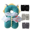 Feidoog Baby Head Protector Cushion Backpack with 3 Knee Pads for Walking & Crawling, Dragon Design