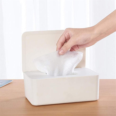 WXSDZQ Tissue Box Tissue Storage Case for Wet Wipes Dispenser with Dustproof Lid for Office Office Tissue Dispenser