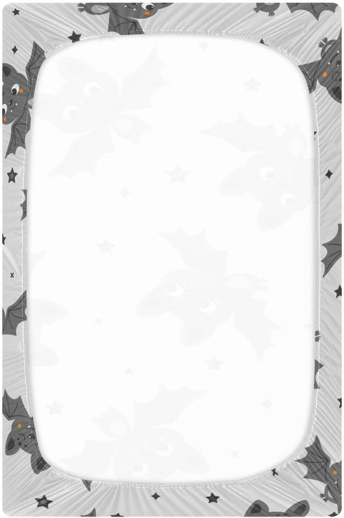 FJDENG Mattress,M-52 28 9Inch Bat Cookies Crib Sheets for Boys Girls,Breathable Skin-Friendly Nursery Bedding Sheet