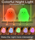 Kids,Dimmable HAPPYBAG Cute Silicone Night Light for Nursery Pear Lamps,Kawaii Room Decor Fruit Night Light Bedside