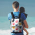 Hsnar Backpack Paw Print Colorful Waterproof Diaper Bag Large Capacity Baby Bag with Stroller Straps, Multi-Pocket
