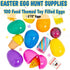 2 1/2" 100 Fun Express Bulk Pc. Food-Themed Toy-Filled Plastic Easter Eggs, Great for School, Church and Neighborhood