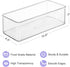 4 Hudgan Pcs Storage Container Breastmilk for Fridge, Clear Organizer Bins for Milk Bags, Plastic Storage Bins