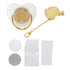 Set Baby Pacifier, Stylish DIY Photo Decoration Infant Bling Pacifier Clip for Newborn (White M)