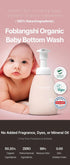 Foblangshi 100% No.1 Natural Ingredients, Premium Organic Baby Bottom Wash, Probiotics Lacto Diaper Baby Wash, pH
