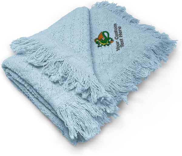 Fastasticdeals Nursery Bedding Baby Blankets for Boys & Girls Dragon Sports Mascot Cotton