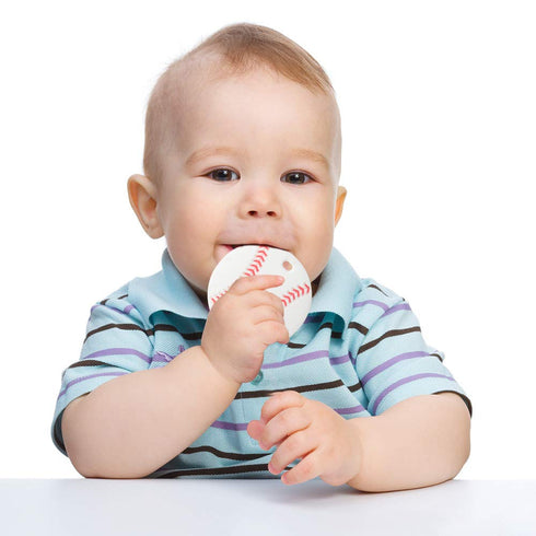 Sports Ball Series Baby Teething Toys, Food Grade Silicone Chew Teether for 3 Months+ Infant Boy and Girl