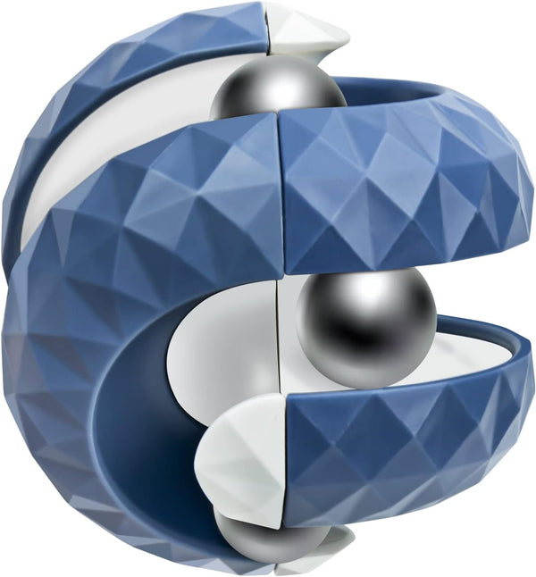 Orbiit Ball Toy - Infinitycube Puzzle Ball Spinning Toy, Creative Stress Reliever for Kids, Adults (1, Blue)