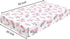 3 Pack 28x52 Inches PHF Soft Rose Floral Crib Sheets Fitted, Silky Comfy Breathable Baby Sheets for Boys Girls, Fits