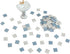 REDUCIO! 150 1:12 pcs, Dollhouse Flooring, Scale Doll House Tiles, Miniature Checkerboard Floor, (Blue and Soft Grey)