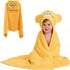IIFaryMes Toddler Baby Bath Towel with Hood 27.5"X55" Ultra Absorbent Soft Bathrobe