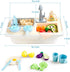 Beright Play Kitchen Sink Toys, Toddler Sink Toys with Upgraded Faucet, Pretend Play Toys Running Water, Perfectly