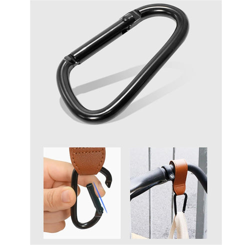 QMQJIA Mommy-Bag Hanging Hook Heavy-Duty Carabiner Hooks for Adjustable Hook Bag Clips for Outdoor Travel