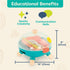 B. toys Mini Chef BBQ Grill Playset, Pretend Play Toy Grill & Food Set for Kids 3 Years + (16 Pcs)