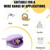 Qiuruoo 2 Pack 2 Pacifier Holder Bag, Newborn Baby Portable Silicone Pacifier Holder Case, Silicone Holder for Diaper