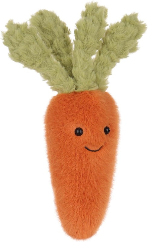 8.7 Inches Apricot Lamb Toys Plush Food Plushies Green and Orange Naive Carrot Stuffed Vegetable Soft Cuddly Perfect