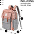 Backpack Pink1 Frank Mully Diaper Bag Large Multifunction Travel Baby Bag for Mom Dad