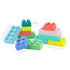 Infantino Super Soft Building Blocks, Easy-to-Hold for Babies & Toddlers, BPA-Free, 12-Piece Multi-Colored Set