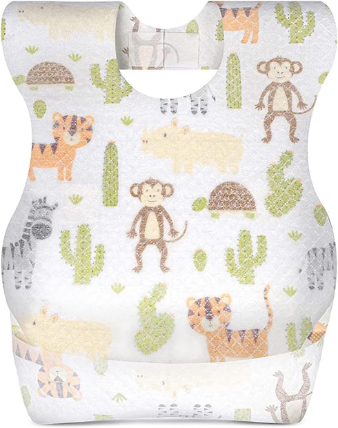KIIS Disposable Baby Bibs for Boys and Girls - Individually Packaged, Hygienic, Soft and Leakproof (20 PCS / 60 PCS)