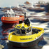 1/72 2.4Ghz RC Boat, RC Tugboat for Pools and Lakes, High-Speed Remote Control Boat Ship with Low Battery Reminder