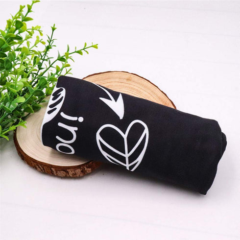 Car Seat Covers for Babies, No Touching Sign Canopy, Multiuse Nursing Covers for Newborns, Black