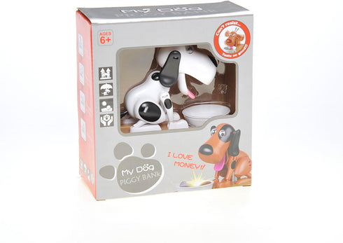PowerTRC Dog Coin Bank, Cute Money Bank for Kids, Fun Savings Piggy Bank Gift for Boys and Girls, Adults