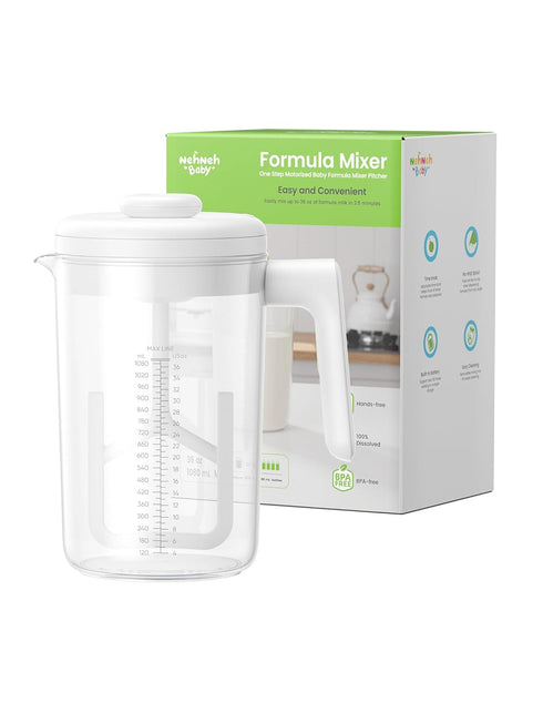 36 oz Electric Formula Pitcher, Baby Formula Mixing Pitcher, Automatic Baby Formula Mixer, Bidirectional Stirring
