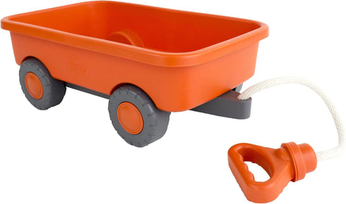 Green Toys Wagon, Orange CB - Pretend Play, Motor Skills, Kids Outdoor Toy Vehicle. No BPA, phthalates, PVC. Dishwasher