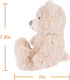 Apricot Lamb Toys Plush Cream Flower Teddy Bear Stuffed Animal, Soft Cuddly Toy Perfect for Child, 7.9 Inches