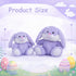 10 inch HollyHOME Easter Bunny Stuffed Animal Stuffed Bunny Plush Soft and Cuddly Stuffed Rabbit Easter Gift for Kids