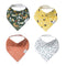 Copper Pearl 4 Pack Soft Cotton Baby Bibs, Absorbent Drool Bibs for Baby Girl & Boy, Adjustable (Atwood)