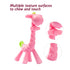 3 SHARE&CARE BPA Free Silicone Giraffe Baby Teether Toy with Storage Case, for Months Above Infant Sore Gums Pain
