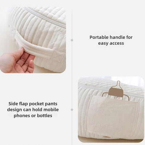 EFELIM 23.6x29.5inch) Large Nest Pillow with Cotton Cover, Skin Friendly Lounger Pillow Multifunctional Soft Floor