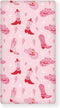 Streeyiu Western Boots Baby Crib Sheets for Boys Girls Cowgirl Pink Breathable Soft