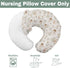 Boho Fairies Baby Nursing Pillow Covers for Boy Girl Cute Girl Bunny Bird Daisy Leaves Nursery Slipcovers