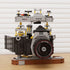 Building Blocks Camera Set, 1027 Pcs WLZ-6F Retro Model, Collectible Old Style Retro Camera Construction Brick Set