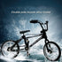 Jizlan 1/18 Black Diecast Bike Action Figure Toy,Mini Finger Mountain Bike Bicycle Art Crafts Desktop Decor Finger