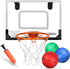 Amarlozn 6" Toddler Mini Basketball for Basketball Hoop, Small Inflatable Replacement Balls, 3 PCS Rainbow
