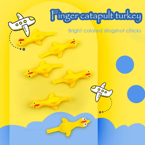 TCOTBE 10 Pack Slingshot Chicken,Slingshot Chicken Rubber Flick Flying Chicken,Funny Christmas, Flingers Stretchy Game