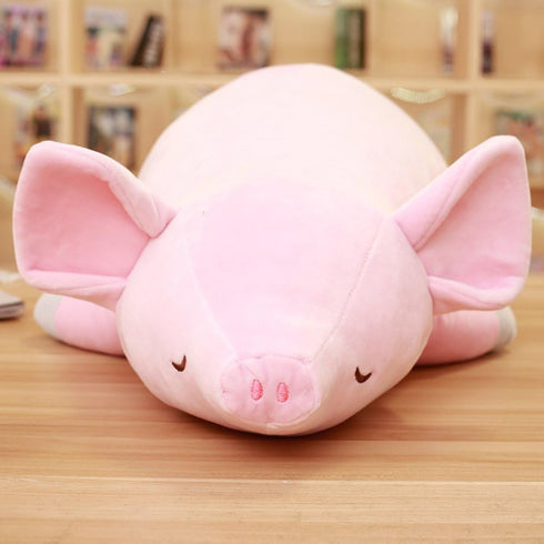 Stuffed Plush Pig Animal Toy, 20 Inches Pink Piggy Plushie, Super Soft Cuddly Pillow for Kids Room Decor