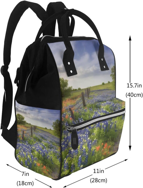KHIRY Backpack Mummy Backpack Diaper Bag Nappy Baby Bag Cactus Floral Bloom Multifunction Changing Bags for Travel