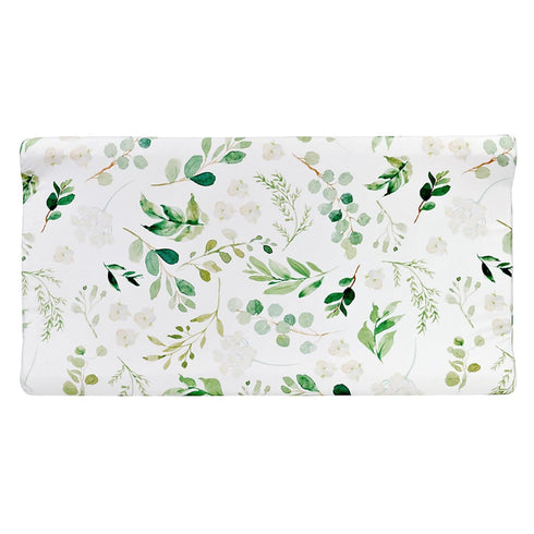 2Packs Baby Changing Pad Cover, Ultra Soft Stretchy Diaper Changing Table Pad Cover for Girls Boys, Cotton Breathable Nursery Changing Table Sheets Fit 32"/34"x16"Pad (Green Beige)