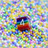Cusdie 7-Die Rainbow DND Polyhedral Dice Sets for Dungeons and Dragons Role Playing Game (Rainbow-Opaque)