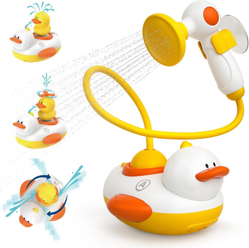 Duckie Baby Bath Shower Head, Toddler Bath Toys for Kids Ages 1-3,