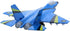 Pull Back Stealth Bombers & Fighter Planes Toy - Alloy Aircraft (Black & Blue)