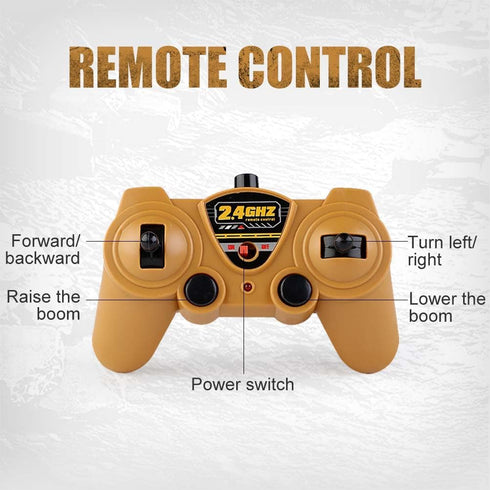 2.4G 6 2 3-8 Remote Control Crane Truck Toy for Boys - Large RC Crane Truck with Light & Sound, Channel Construction