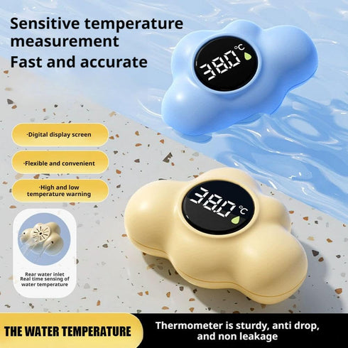 Generic Kid Bath Thermometer,Digital Floating Water Thermometer for Bathtub,Digital Tub Temperature Gauge, Clear